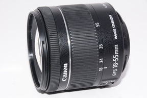 【外観並級】Canon 標準ズームレンズ EF-S18-55mm F3.5-5.6 IS STM