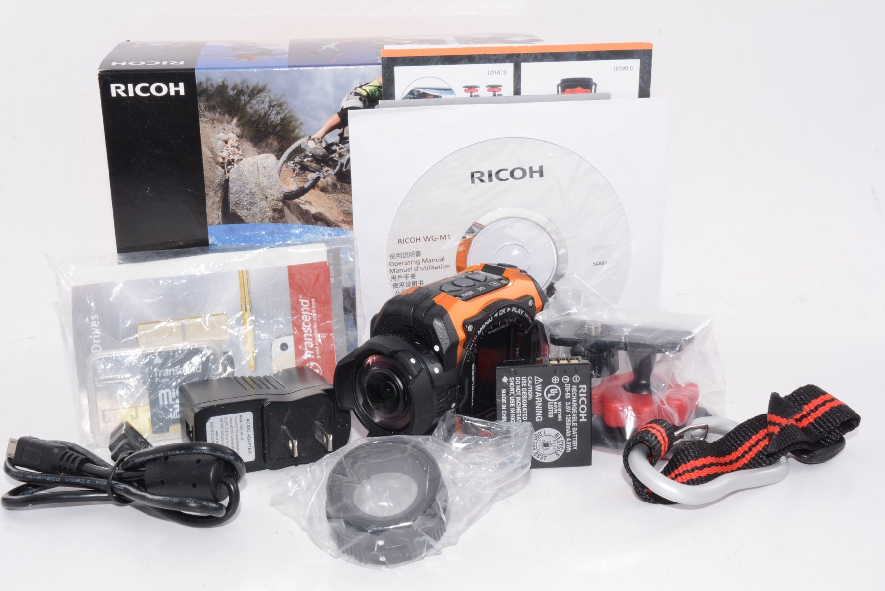 【外観特上級】RICOH 防水アクションカメラ WG-M1 オレンジ WG-M1 OR 08286