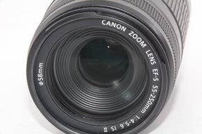 【外観特上級】Canon 望遠ズームレンズ EF-S55-250mm F4-5.6 IS II