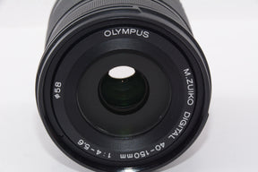 【外観特上級】OLYMPUS M.ZUIKO DIGITAL ED 40-150mm F4.0-5.6 R ブラック