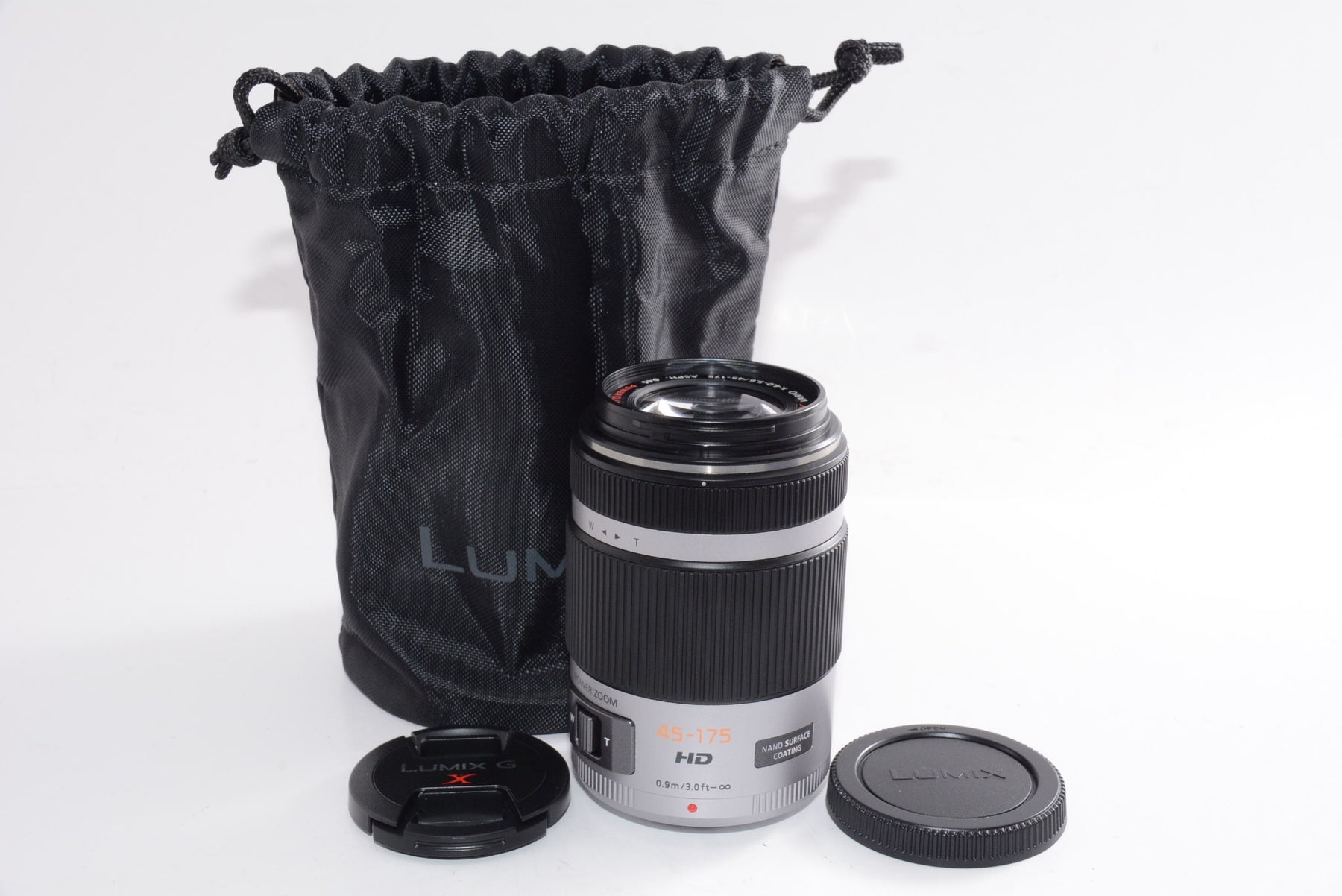 【外観特上級】パナソニック 望遠ズームレンズ マイクロフォーサーズ用 ルミックス G X VARIO PZ 45-175mm/F4.0-5.6 ASPH./POWER O.I.S. シルバー H-PS45175-S