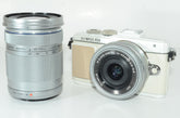 【外観特上級】OLYMPUS PEN E-PL7 EZダブルズームキット ホワイト ミラーレス一眼  E-PL7 EZ DZKIT WHT