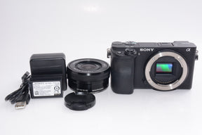 【外観並級】ソニー ミラーレス一眼 α6400 パワーズームレンズキット E PZ 16-50mm F3.5-5.6 OSS ブラック ILCE-6400L B