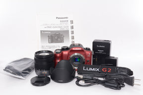 【外観並級】パナソニック デジタル一眼カメラ レンズキット コンフォートレッド DMC-G2K-R