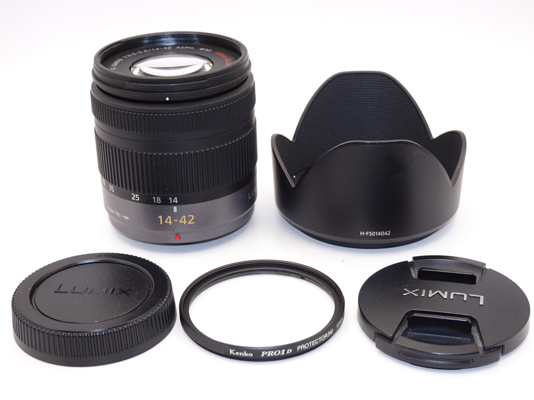 【外観特上級】パナソニック LUMIX G VARIO 14-42mm F3.5-5.6 ASPH. MEGA O.I.S H-FS014042