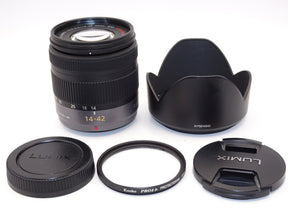 【外観特上級】パナソニック LUMIX G VARIO 14-42mm F3.5-5.6 ASPH. MEGA O.I.S H-FS014042