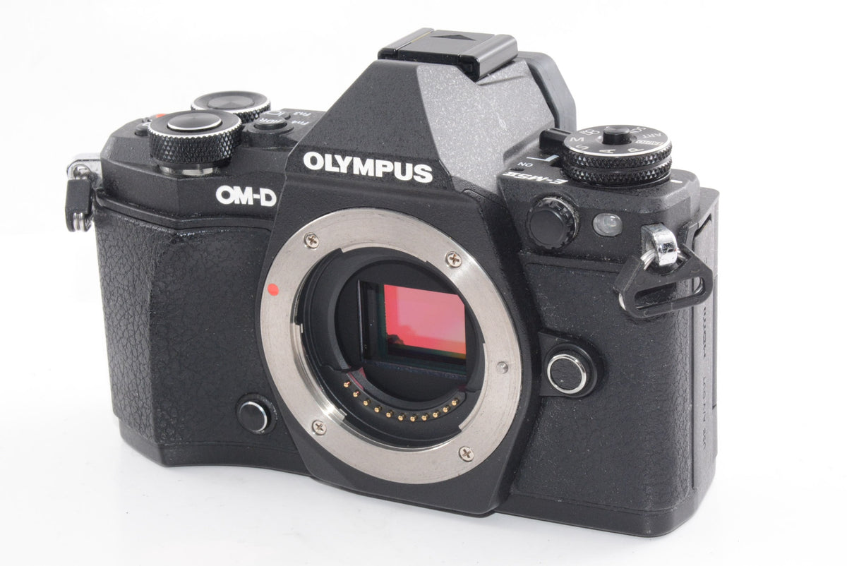 【外観特上級】OLYMPUS ミラーレス一眼 OM-D E-M5 MarkII 12-50mm EZレンズキットブラック E-M5 MarkII 12-50mm EZ LK BLK E-M5MarkII1250LKBLK