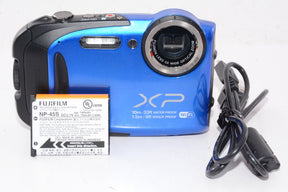 【外観並級】FUJIFILM デジタルカメラ XP70BL ブルー