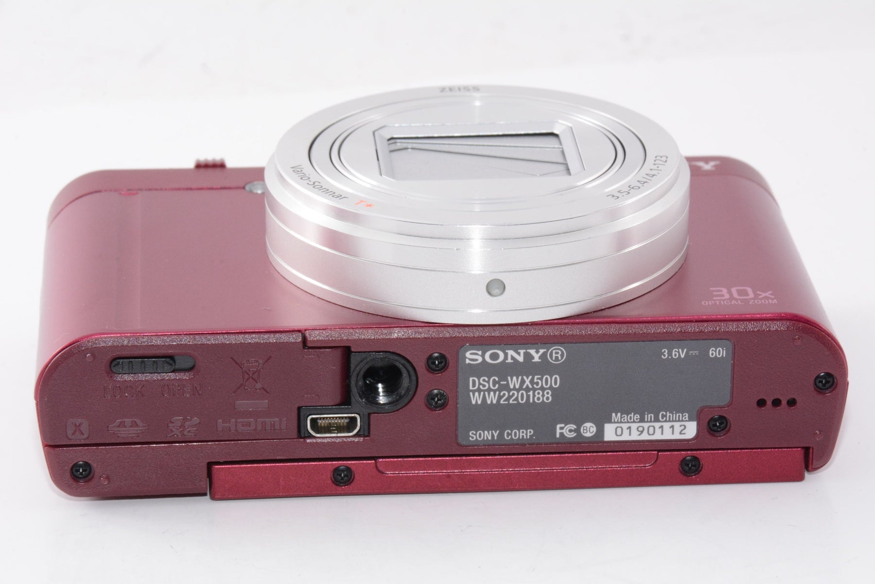 【外観特上級】SONY デジタルカメラ DSC-WX500 レッド Cyber-shot