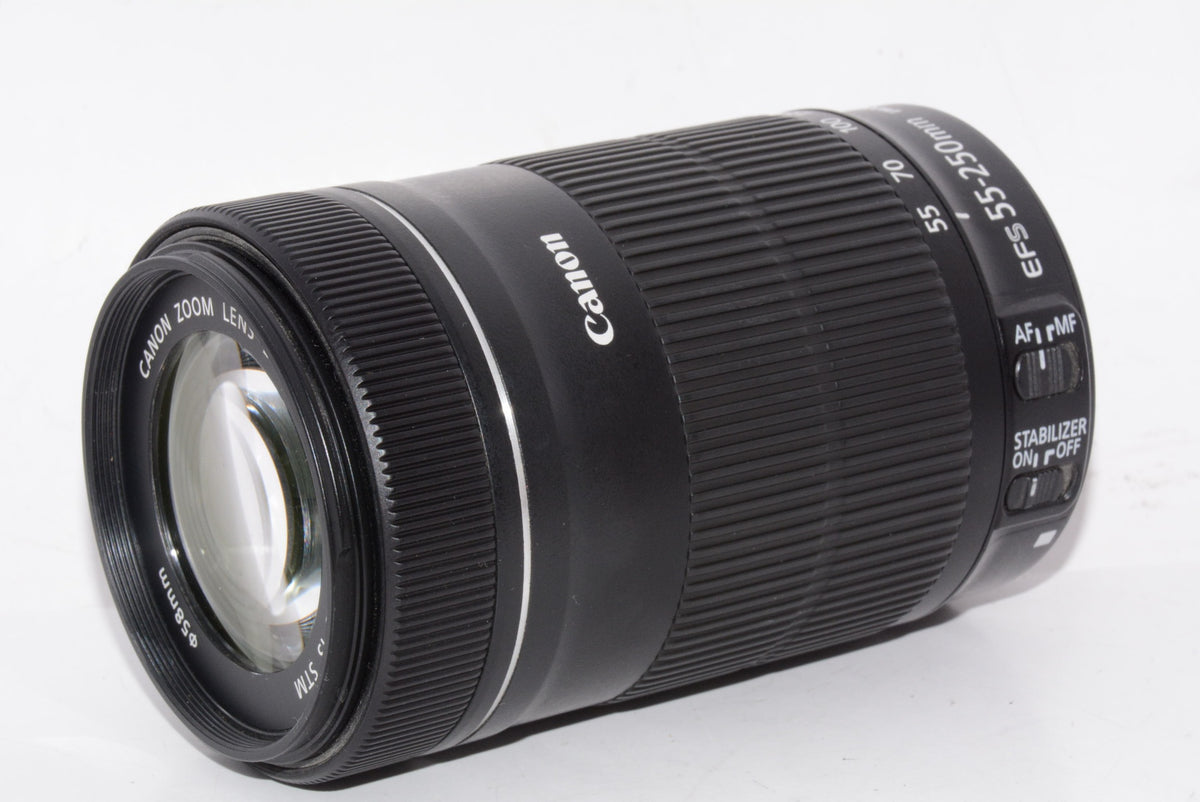 【外観特上級】Canon 望遠ズームレンズ EF-S55-250mm F4-5.6 IS STM