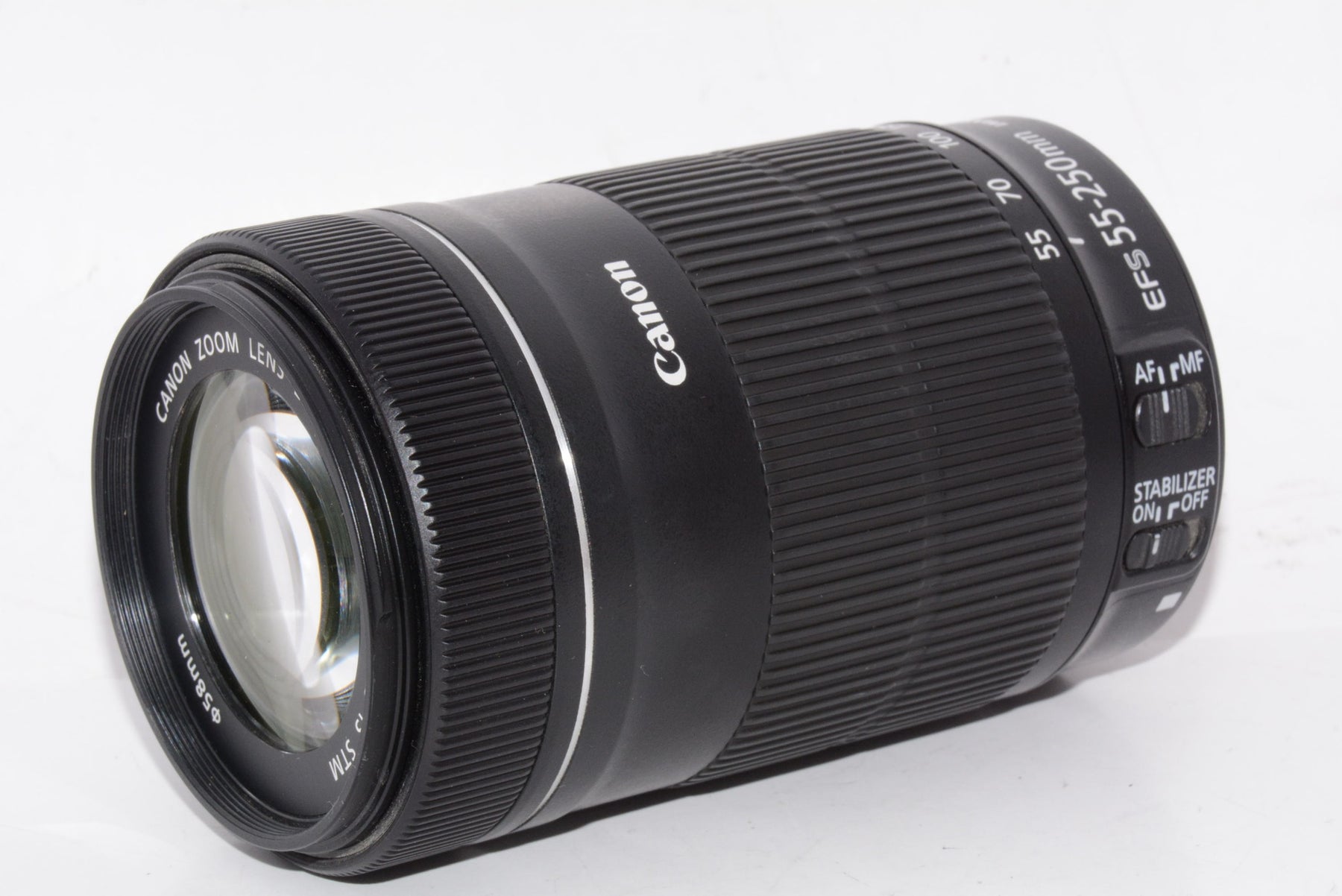 【外観特上級】Canon 望遠ズームレンズ EF-S55-250mm F4-5.6 IS STM