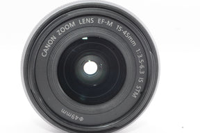 【外観特上級】Canon 標準ズームレンズ EF-M15-45mm F3.5-6.3IS STM(シルバー) ミラーレス一眼対応 EF-M15-45ISSTMSL