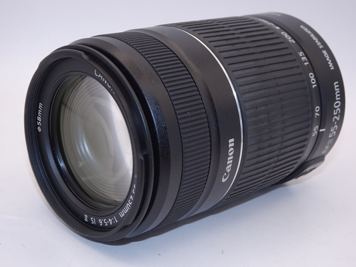 【外観特上級】Canon 望遠ズームレンズ EF-S55-250mm F4-5.6 IS II