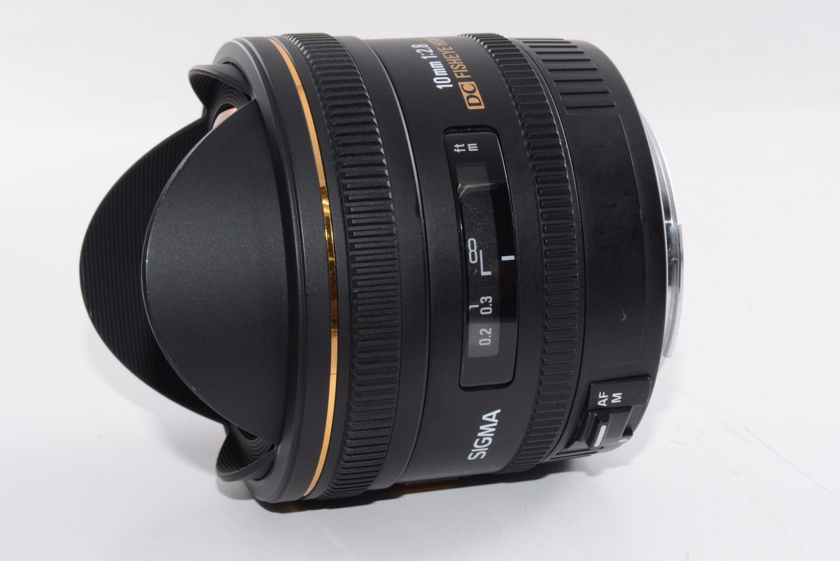 【外観特上級】SIGMA 単焦点魚眼レンズ 10mm F2.8 EX DC FISHEYE HSM キヤノン用 対角線魚眼 APS-C専用 477547