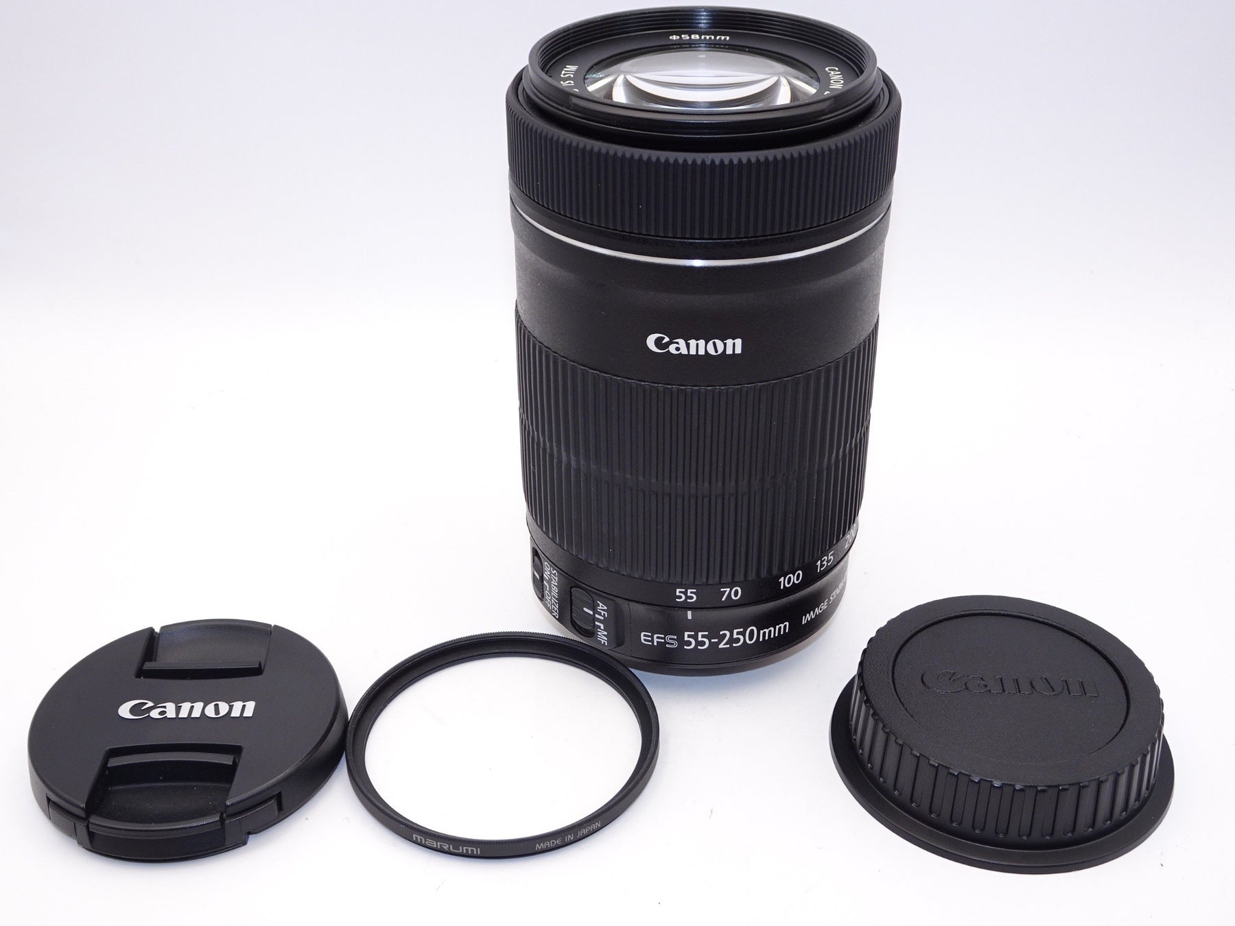 【外観特上級】Canon 望遠ズームレンズ EF-S55-250mm F4-5.6 IS STM