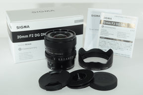 【外観特上級】シグマ(Sigma) SIGMA シグマ Sony Eマウント レンズ 20mm F2 DG DN 単焦点 広角 フルサイズ Contemporary ミラーレス 専用