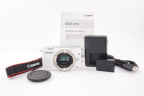 【外観特上級】Canon ミラーレス一眼カメラ EOS M10 ボディ(ホワイト)