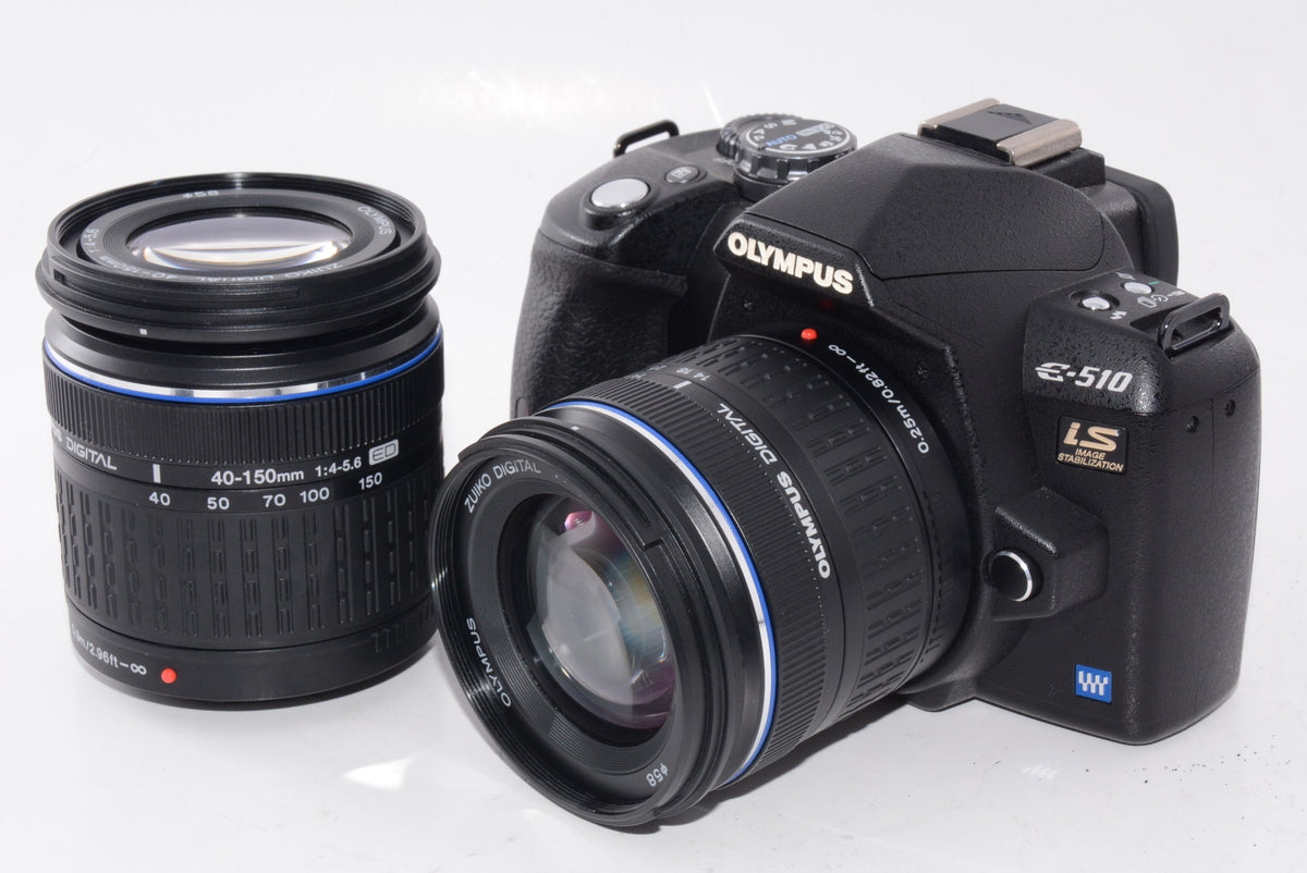 【外観特上級】OLYMPUS デジタル一眼レフカメラ E-510ダブルズームキット