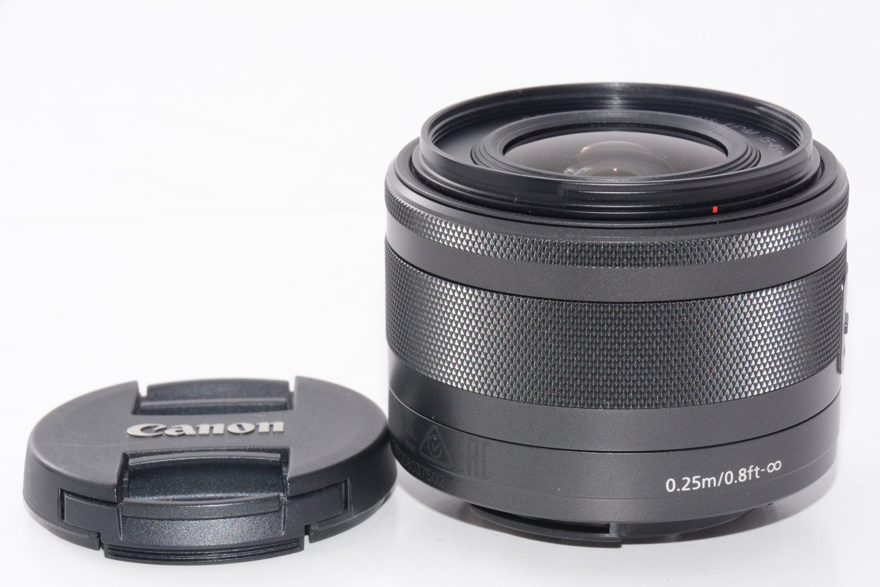 【外観特上級】Canon 標準ズームレンズ EF-M15-45mm F3.5-6.3IS STM(グラファイト) ミラーレス一眼対応 EF-M15-45ISSTM