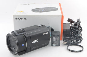 【外観並級】ソニー ビデオカメラ FDR-AX45 4K 64GB 光学20倍 ブラック Handycam FDR-AX45 BC