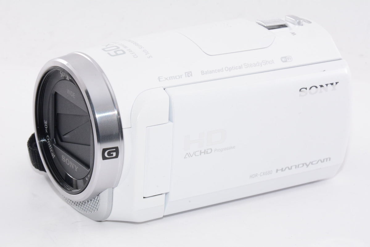 【外観並級】ソニー ビデオカメラ Handycam HDR-CX680 ホワイト