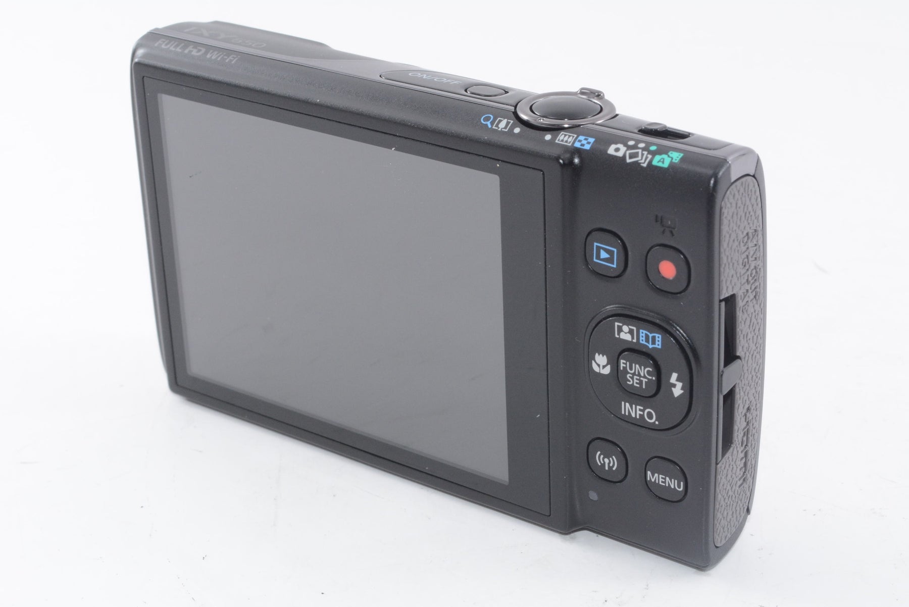 【ほぼ新品】Canon コンパクトデジタルカメラ IXY 650 ブラック 光学12倍ズーム/Wi-Fi対応 IXY650BK