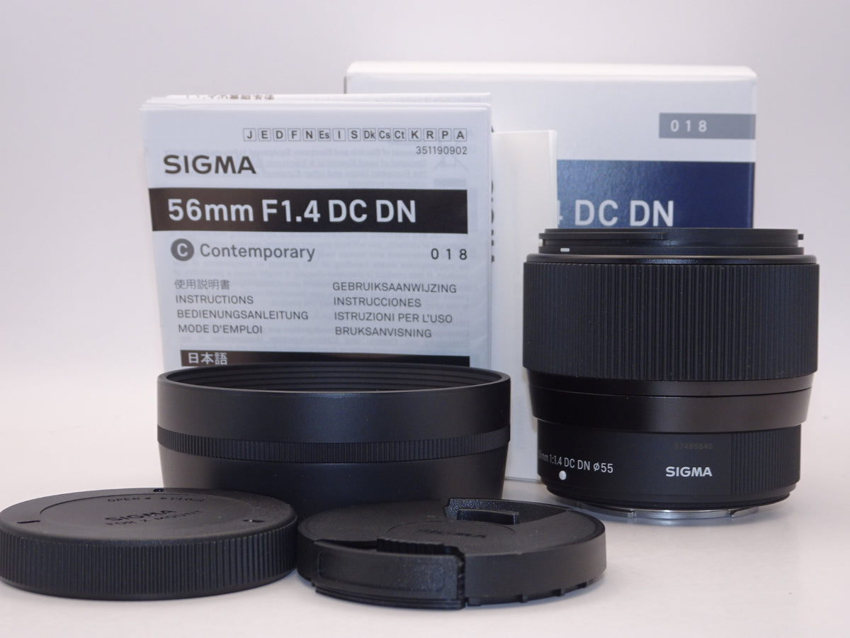 【外観特上級】SIGMA シグマ 富士フイルム Xマウント レンズ 56mm F1.4 DC DN