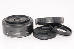 【外観特上級】Canon EF-M22mm F2 STM ミラーレス一眼対応