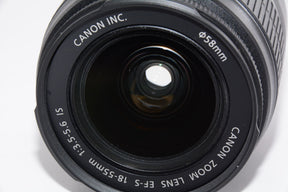 【外観特上級】Canon 標準ズームレンズ EF-S18-55mm F3.5-5.6 IS