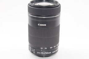 【外観特上級】Canon 望遠ズームレンズ EF-S55-250mm F4-5.6 IS STM