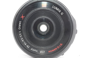 【外観並級】パナソニック ルミックス G X VARIO PZ 14-42mm/F3.5-5.6 ASPH./POWER  ブラック H-PS14042-K