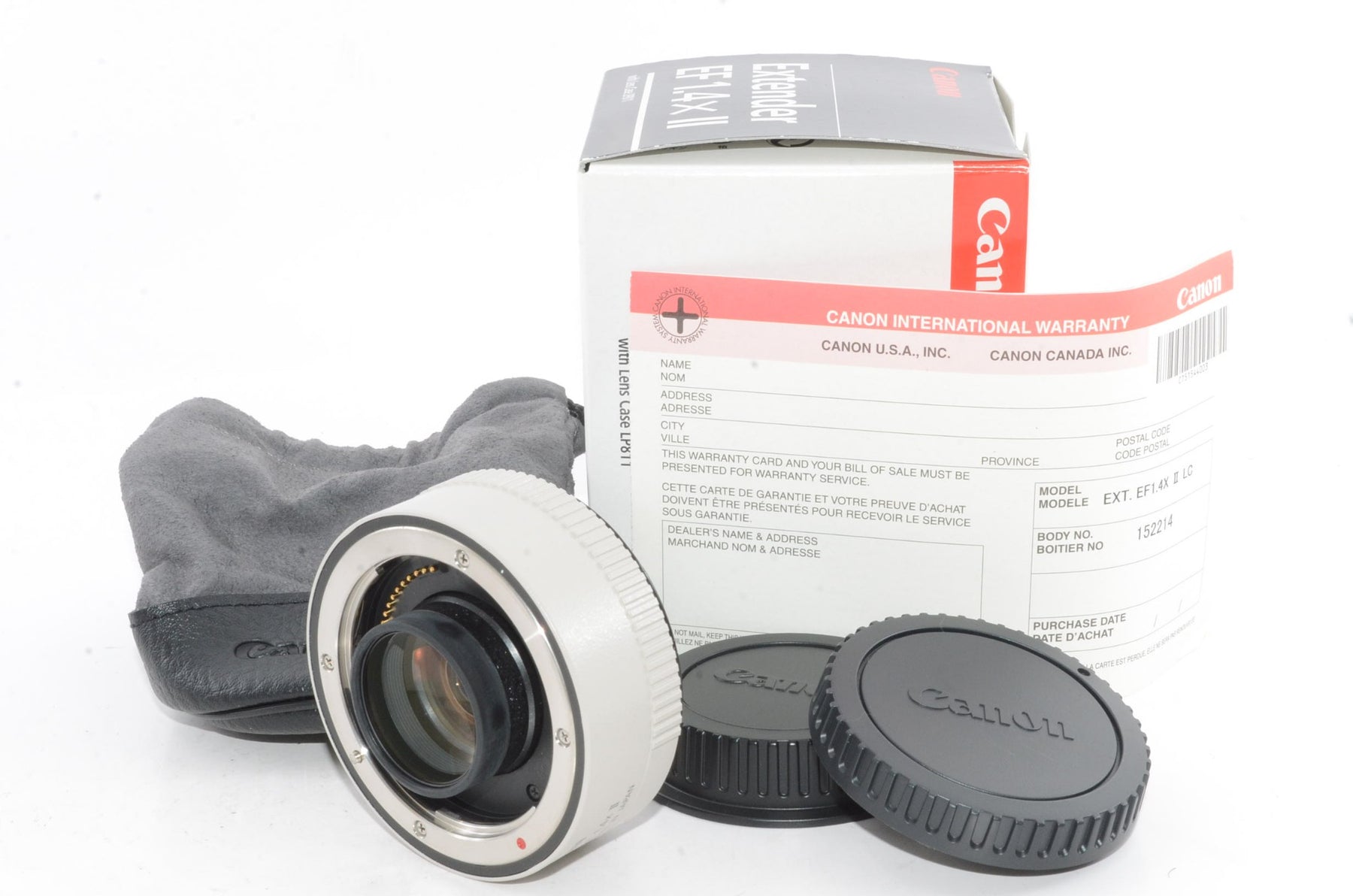 【外観特上級】Canon EF 1.4 X IIエクステンダー望遠アクセサリー