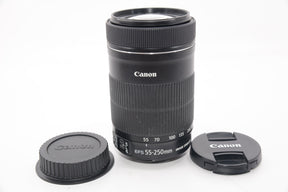 【外観特上級】Canon 望遠ズームレンズ EF-S55-250mm F4-5.6 IS STM