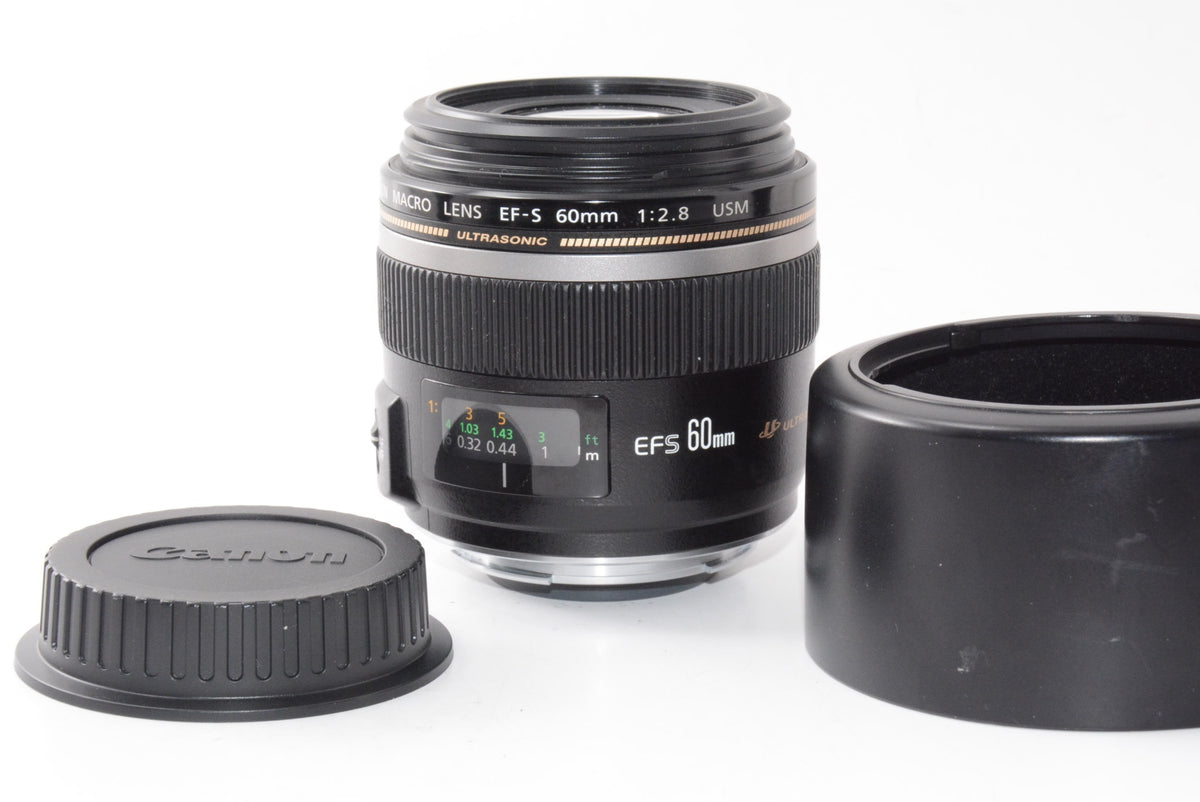 【外観並級】Canon 単焦点マクロレンズ EF-S60mm F2.8マクロ USM APS-C対応