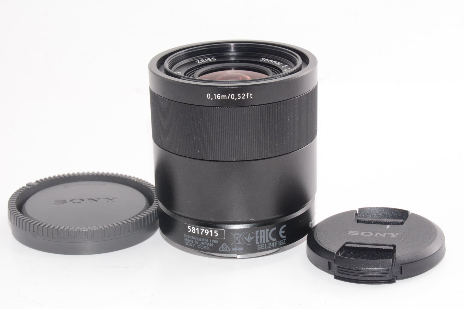 【外観並級】ソニー SONY 単焦点レンズ Sonnar T* 24mm F1.8 ZA ソニー Eマウント用 APS-C専用 SEL24F18Z