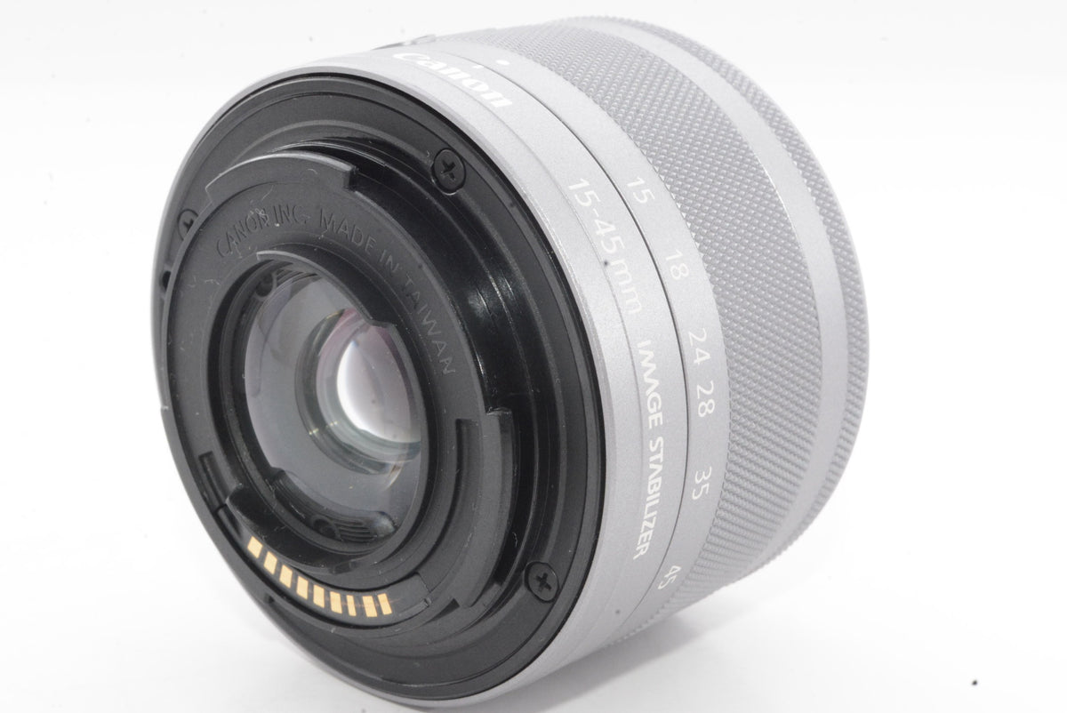 【外観特上級】Canon 標準ズームレンズ EF-M15-45mm F3.5-6.3IS STM(シルバー) ミラーレス一眼対応 EF-M15-45ISSTMSL