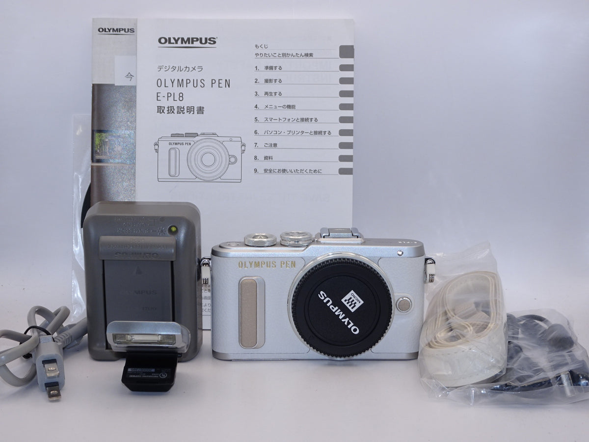 【外観特上級】OLYMPUS ミラーレス一眼 E-PL8 ボディー ホワイト