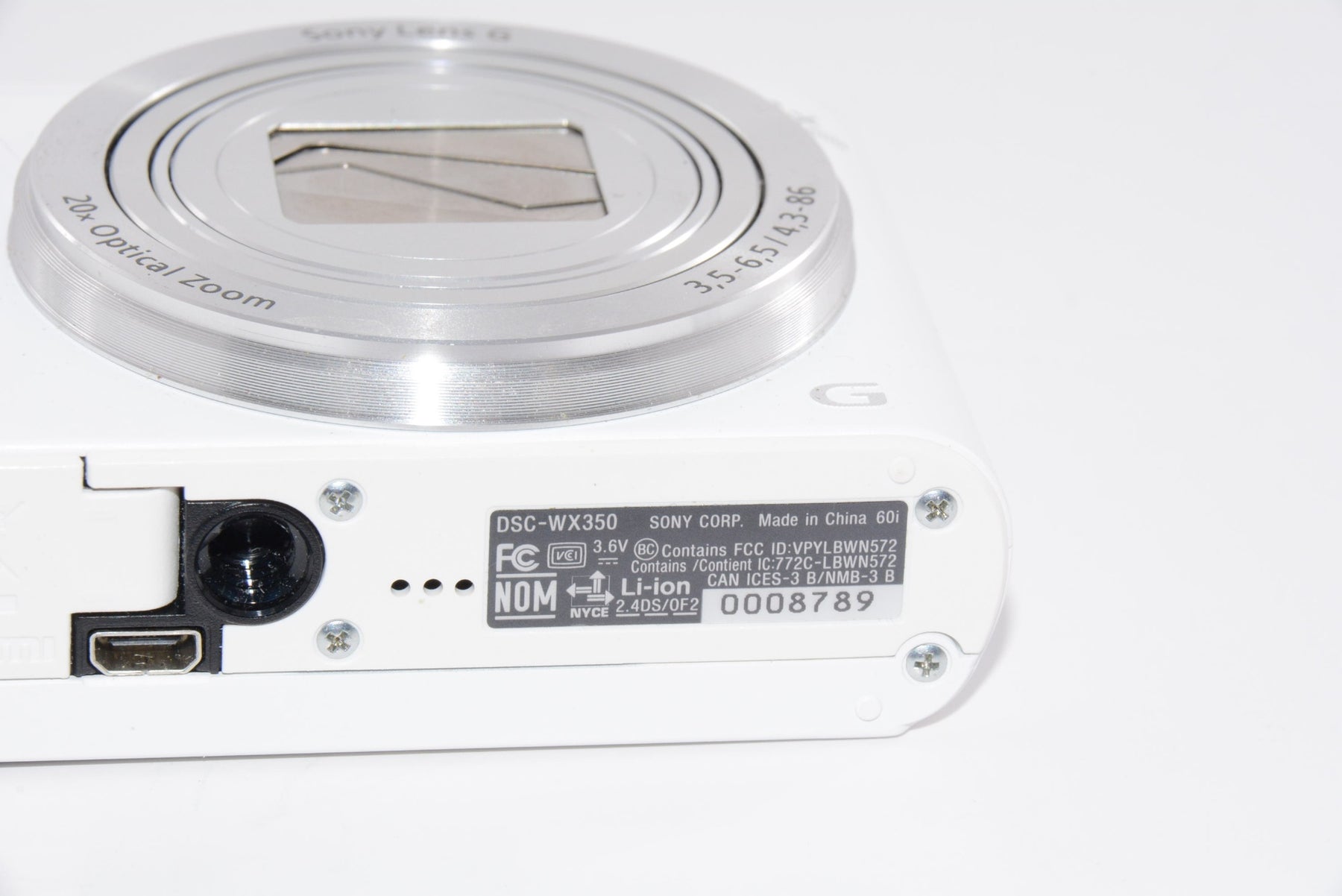 【外観並級】ソニー SONY デジタルカメラ Cyber-shot WX350 光学20倍 ホワイト DSC-WX350-W