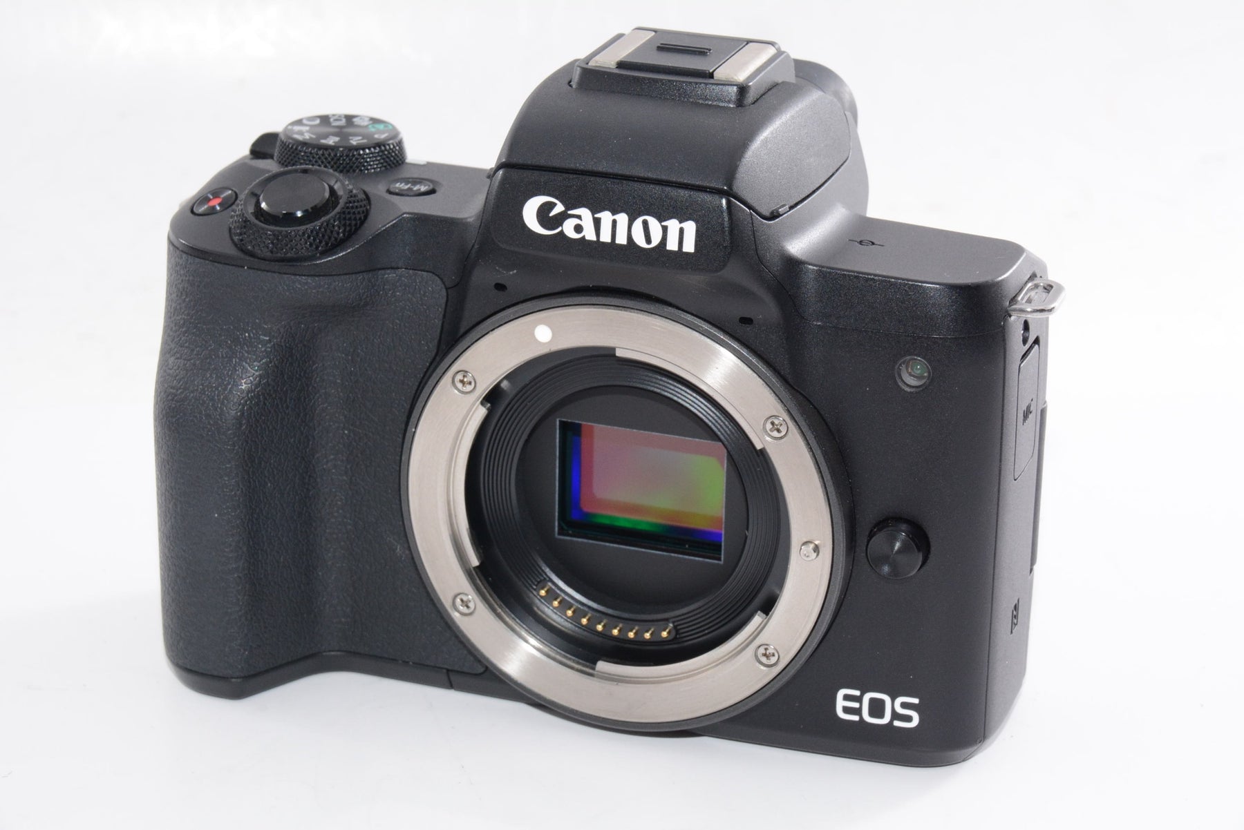 【外観並級】Canon ミラーレス一眼カメラ EOS Kiss M ダブルズームキット ブラック