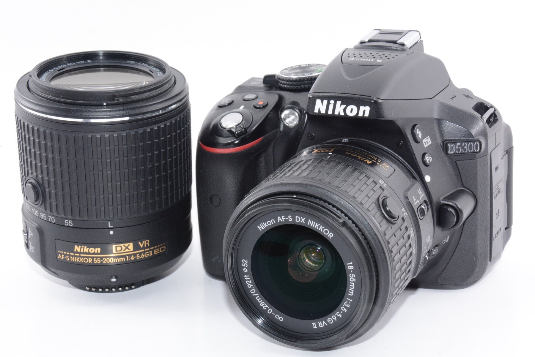 【外観特上級】Nikon デジタル一眼レフカメラ D5300 ダブルズームキット2 ブラック