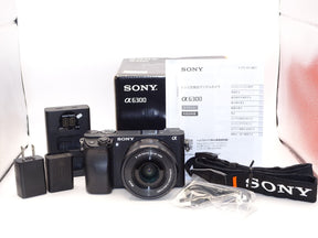 【外観並級】ソニー SONY ミラーレス一眼 α6300 パワーズームレンズキット E PZ 16-50mm F3.5-5.6 OSS ブラック ILCE-6300L B