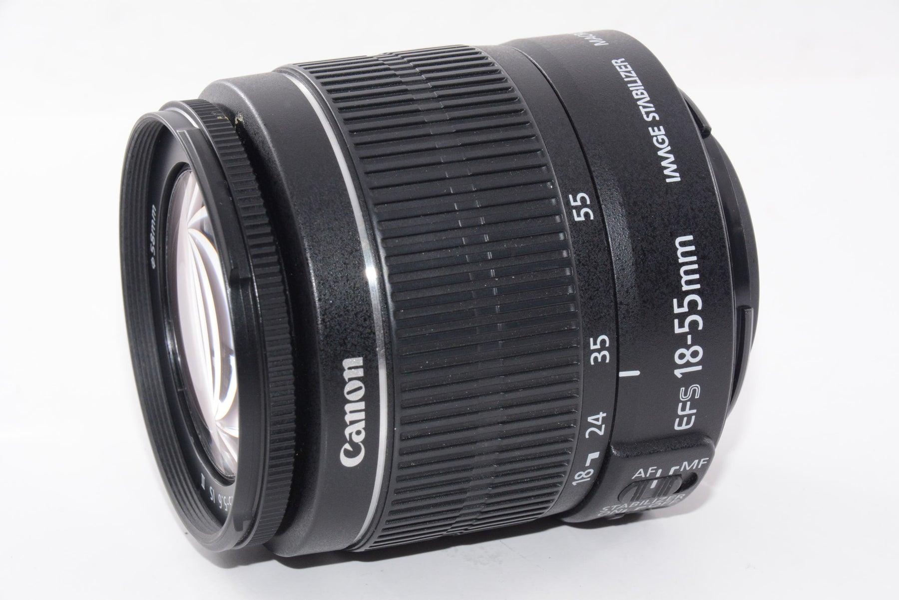 【外観並級】Canon 標準ズームレンズ EF-S18-55mm F3.5-.5.6 IS II