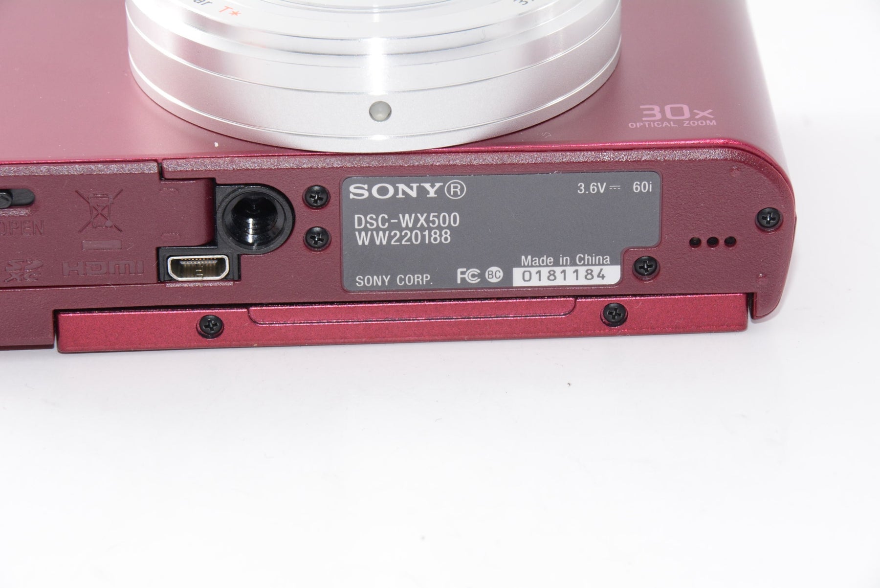 【外観特上級】SONY デジタルカメラ DSC-WX500 レッド Cyber-shot