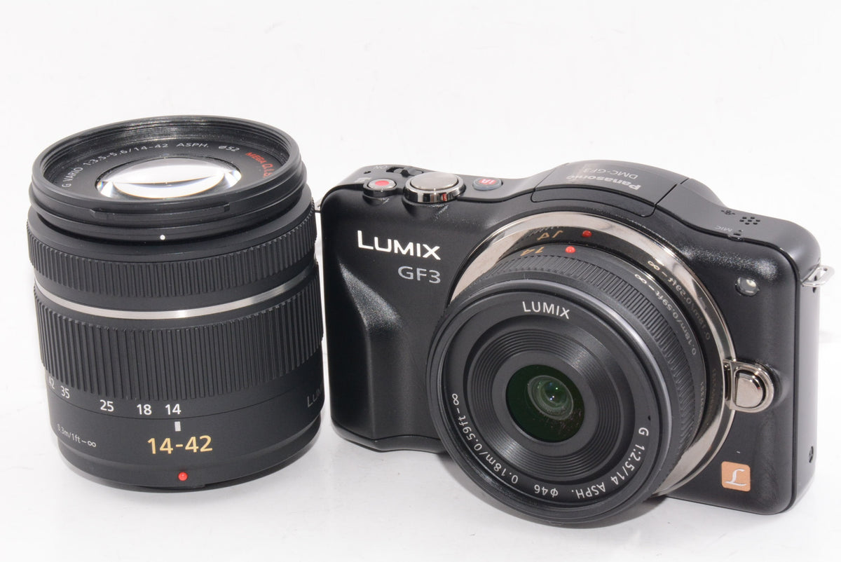 【外観特上級】パナソニック ミラーレス一眼カメラ LUMIX GF3 ダブルレンズキット