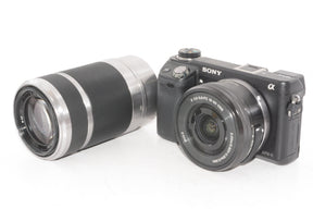 【外観並級】SONY ミラーレス一眼 α NEX-6 E PZ 16-50 F3.5-5.6 E 55-210F4.5-6.3