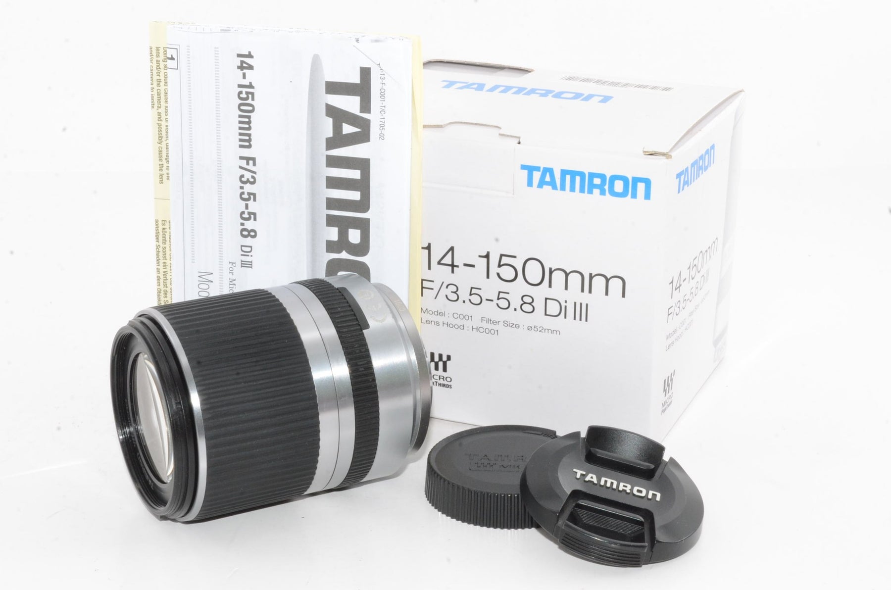 【外観並級】TAMRON 高倍率ズームレンズ 14-150mm F3.5-5.8 DiIII マイクロフォーサーズ用 ミラーレスカメラ マイクロフォーサーズ専用 シルバー C001F-SILVER