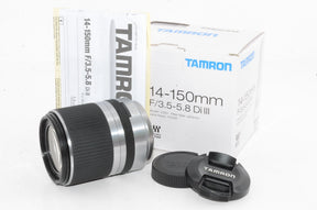 【外観並級】TAMRON 高倍率ズームレンズ 14-150mm F3.5-5.8 DiIII マイクロフォーサーズ用 ミラーレスカメラ マイクロフォーサーズ専用 シルバー C001F-SILVER