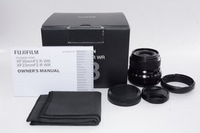 【外観特上級】FUJIFILM 単焦点広角レンズ XF23mmF2 R WR B ブラック