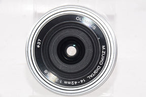 【外観特上級】OLYMPUS M.ZUIKO DIGITAL ED 14-42mm F3.5-5.6 EZ SLV