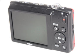 【外観特上級】Nikon デジタルカメラ COOLPIX A100 光学5倍 2005万画素 レッド A100RD